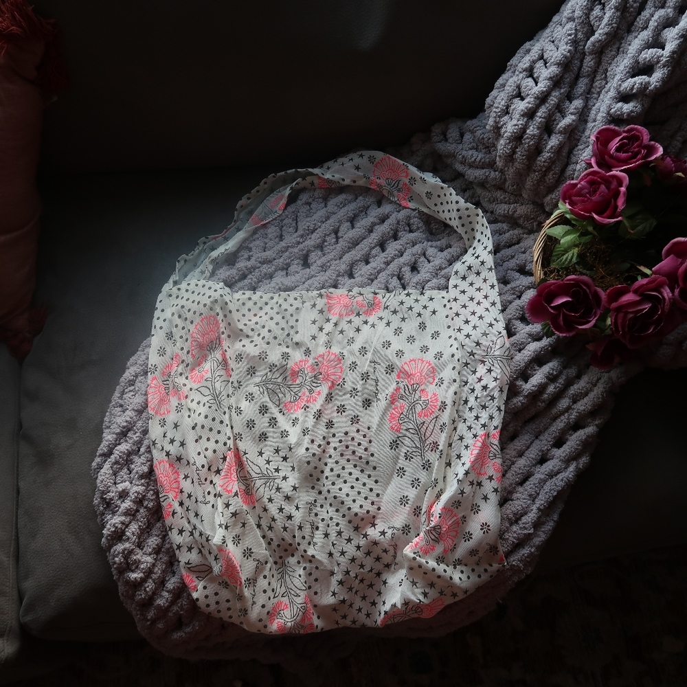 Free People Tote Shopping Bag Floral Print - Picture 4 of 4